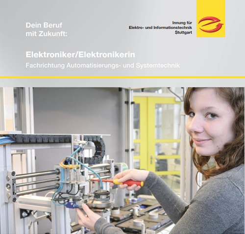 Flyer Elektroniker/-in Fachrichtung Automatisierungs- und Systemtechnik
