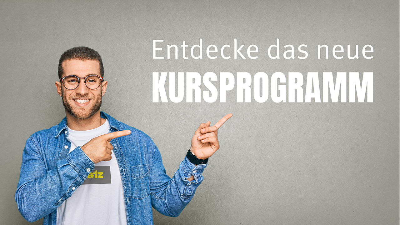 Das neue Kursprogramm von September 2026 bis März 2027 ist da!